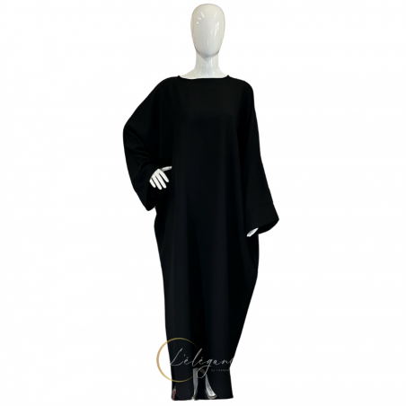 Abaya Papillon Effet Lin Large & Raffinée | Qualité Française Supérieure