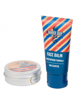 Coffret Cadeau Barbershop 5 Pièces Chêne Boisé | Soin Barbe, Cheveux, Peau