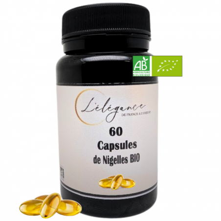 Gélules de Nigelle Bio | Complément Alimentaire Huile Pure
