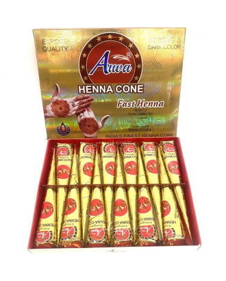 HENNE CONE - MARRON - Arwa naturel