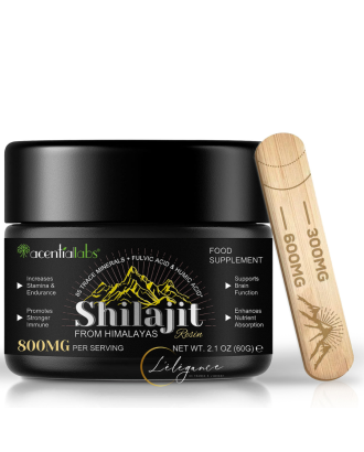 résine de shilajit pure de l'himalaya 100% naturelle - 60g