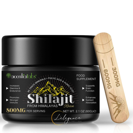 résine de shilajit pure de l'himalaya 100% naturelle - 60g