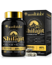 capsule de shilajit de l'Himalaya 100% naturel et pur 60pc