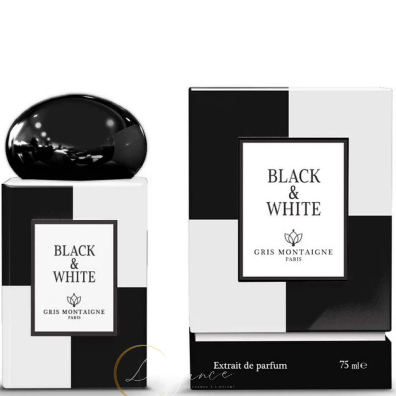 BLACK ET WHITE - Gris montaigne - Extrait de Parfum mixte 75ml